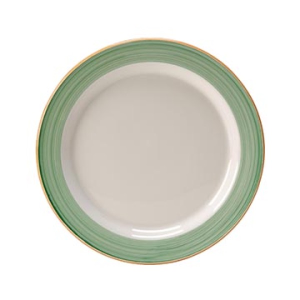 Rio Green Plate Slimline - 25.5cm (10