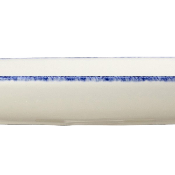 Blue Dapple Oval Coupe Plate - 34.25cm (13 1/2)