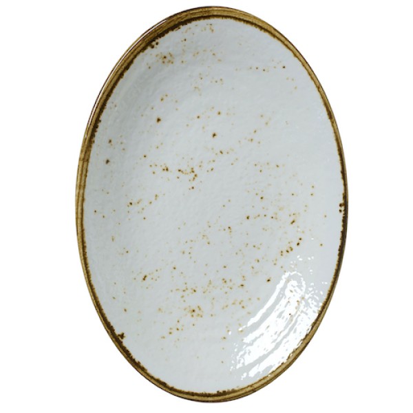Craft Melamine Oval Coupe Plate - 32.4cm (12 3/4" x 8 3/4")