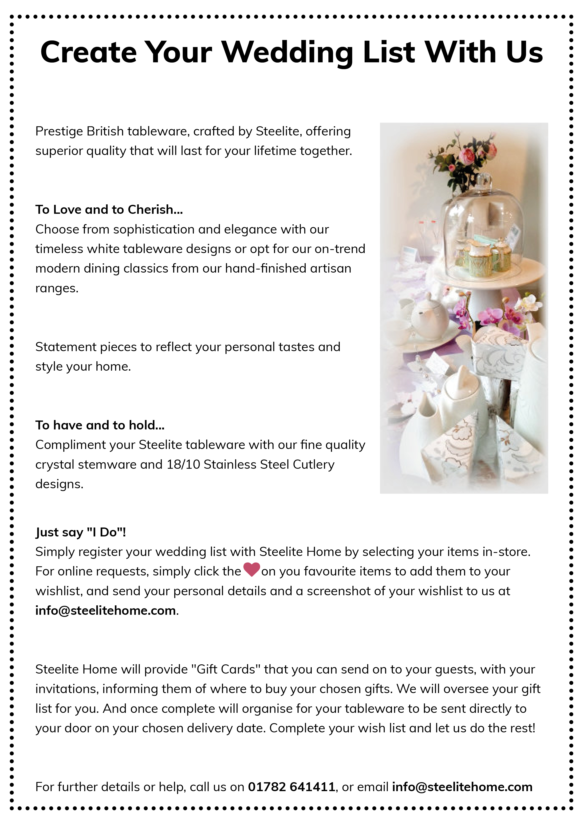 wedding list wedding list